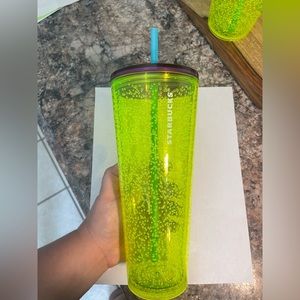 Starbucks New Release Summer 2023 Lime
Neon Bubble Seed Infused Cup Tumbler